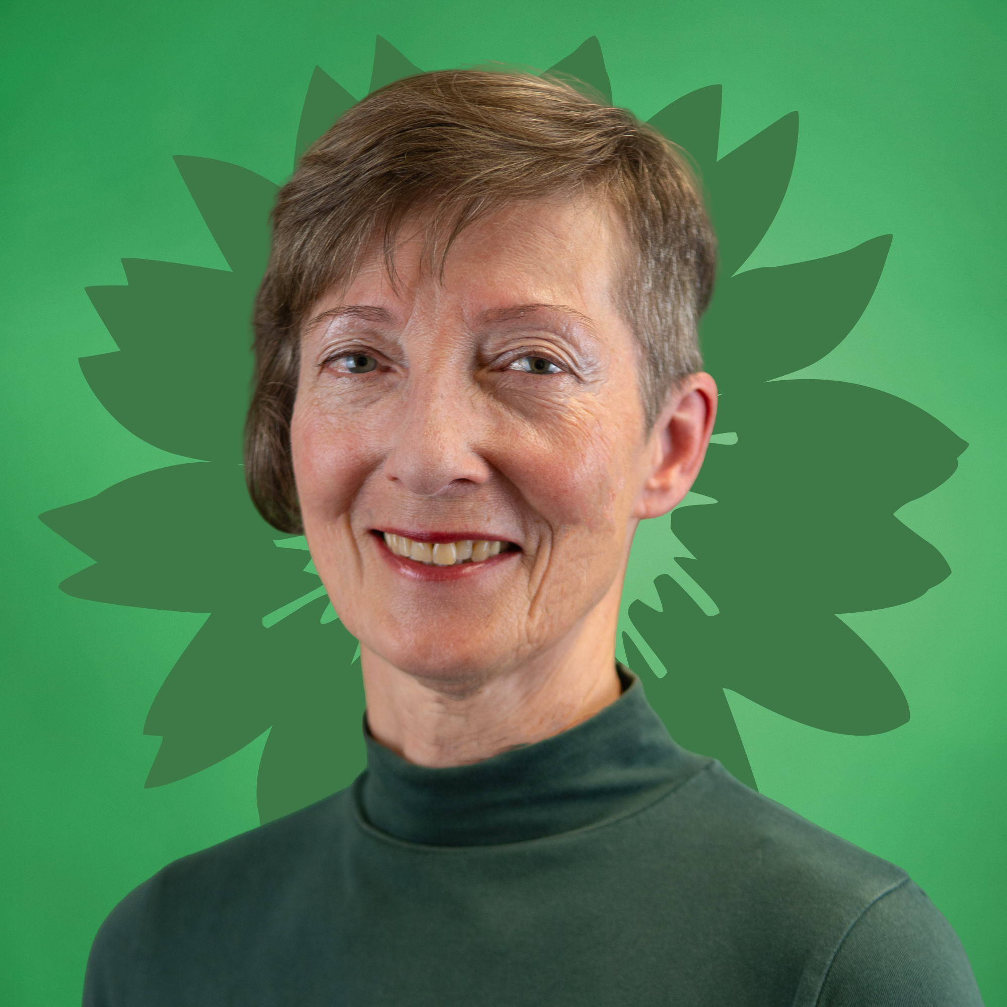 Zu sehen ist ein Foto von Ratskandidatin Claudia Harfst.